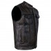 ARD CHAMPS™ Men's SOA Motorcycle Distressed Genuine Cowhide Leather Club Style Vest